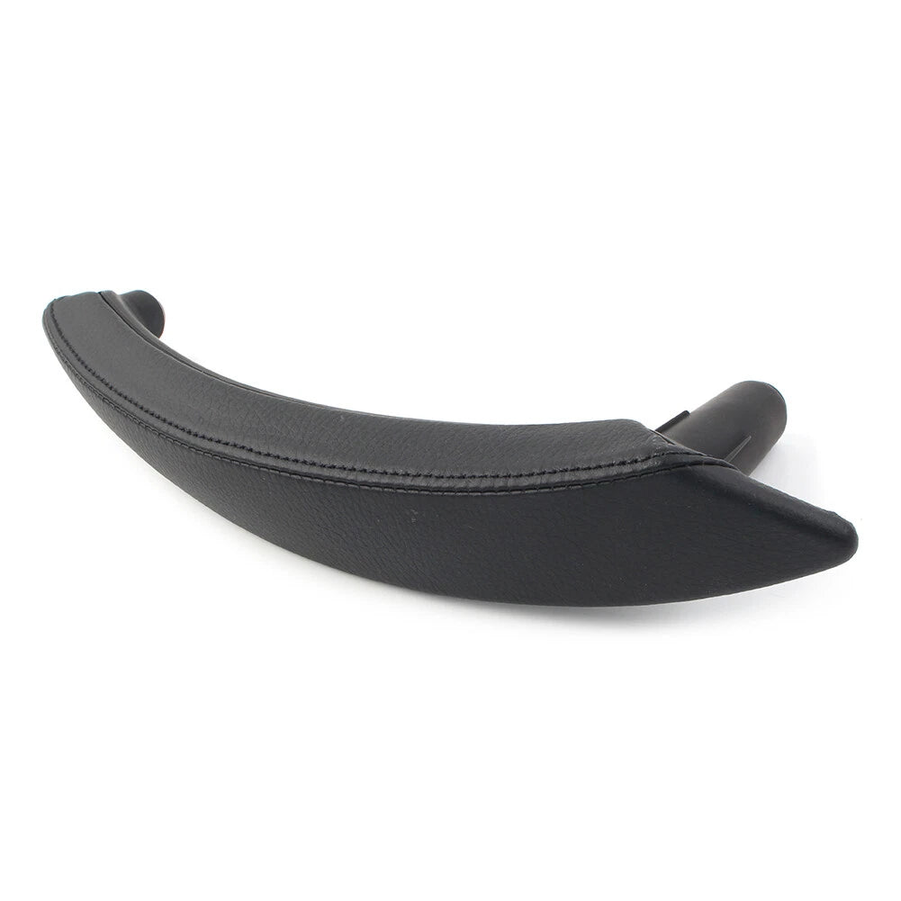 Black Door Trim Pull Handle Right Side Real Leather for BMW X5 X6 (2007-2013)