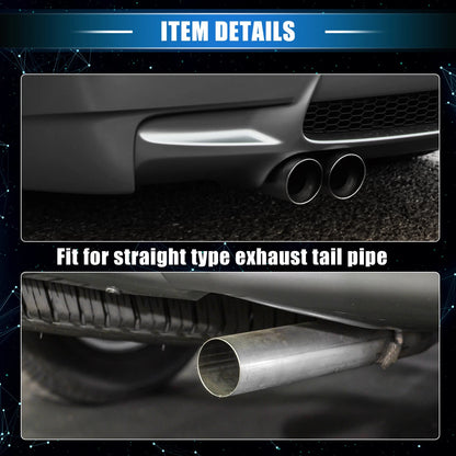 Car Exhaust Tips for BMW 328i 325i E90 (2007-2010) Silver Tone
