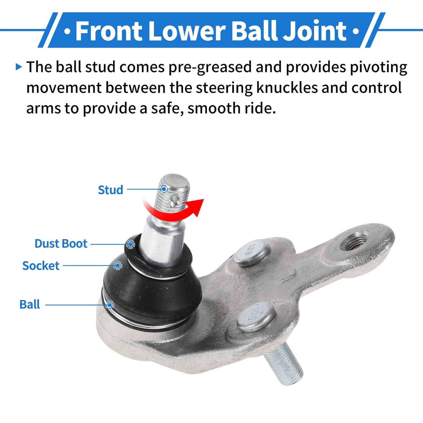 Front Lower Ball Joints  for Toyota Sienna (2010-2016)