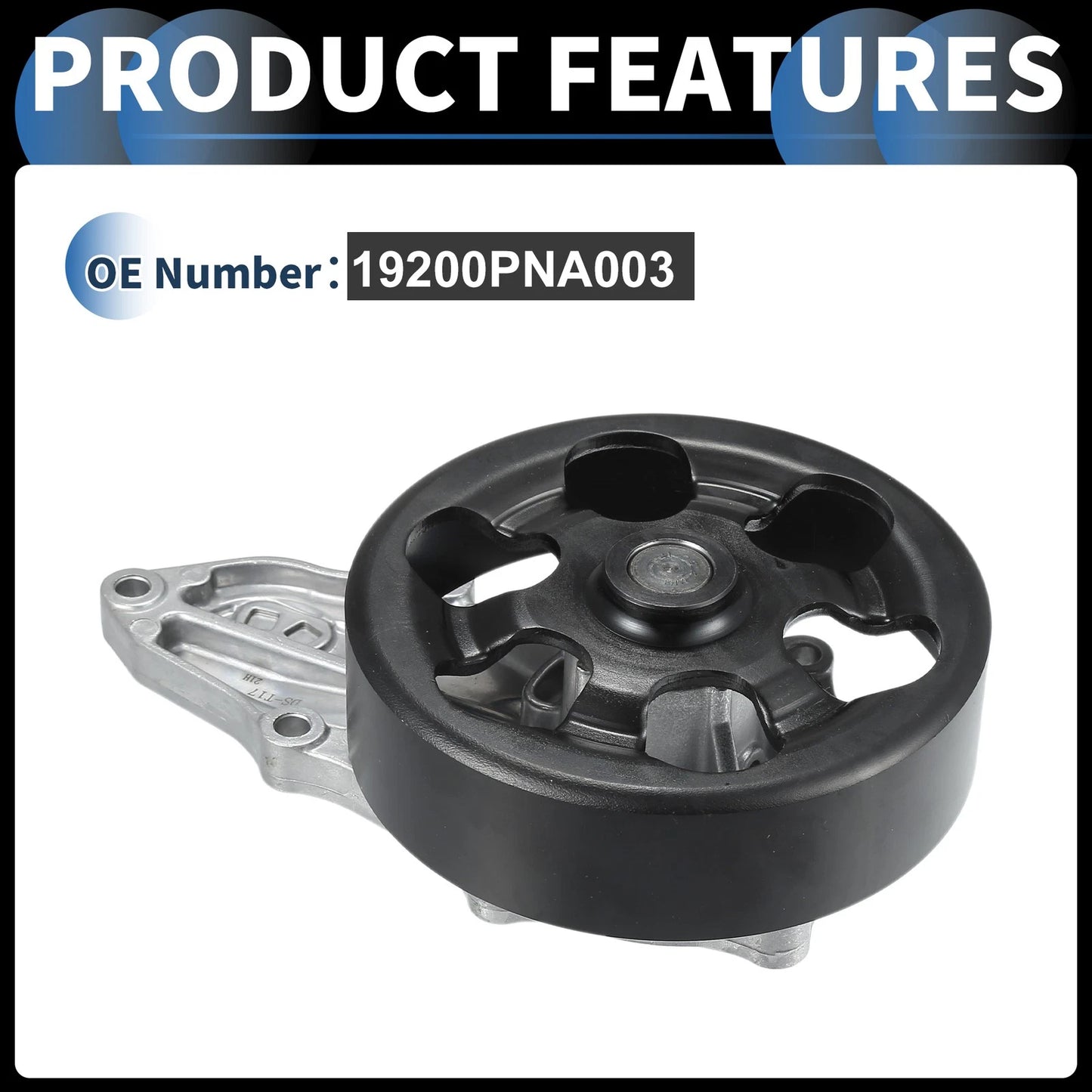 Water Pump with Rubber Ring for Honda CR-V (2002-2006)