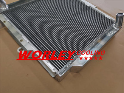 Aluminum Radiator + Fan for Land Cruiser 70 Series FJ73 FJ75 Petrol (1985-1993)