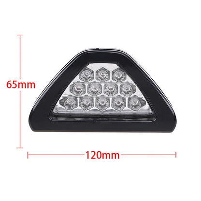 Universal 3rd F1 12 LED Strobe Rear Bumper Tail Brake Light for Cars