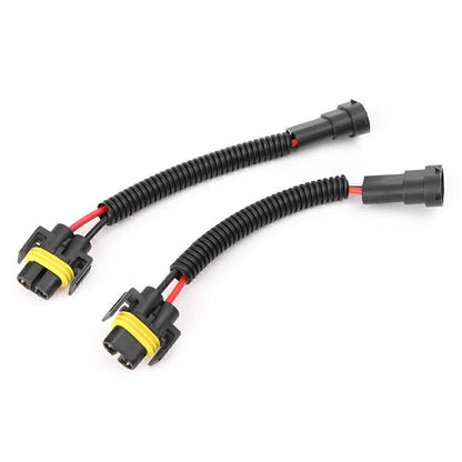 H11 H8 2 x Headlight Fog Light Extension Wiring Harness Socket for Make & Model
