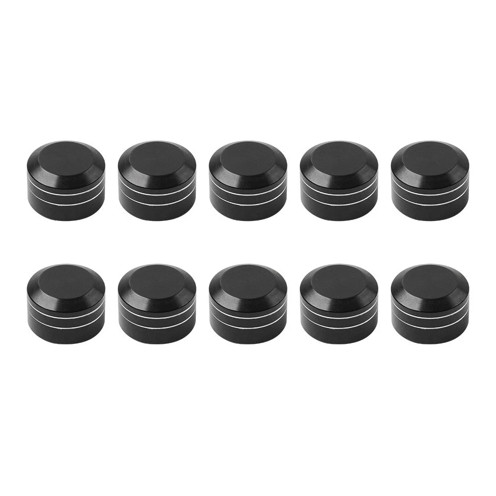 10 x CNC 11mm-14.6mm Engine Bolt Topper Caps for Harley Dyna Softail