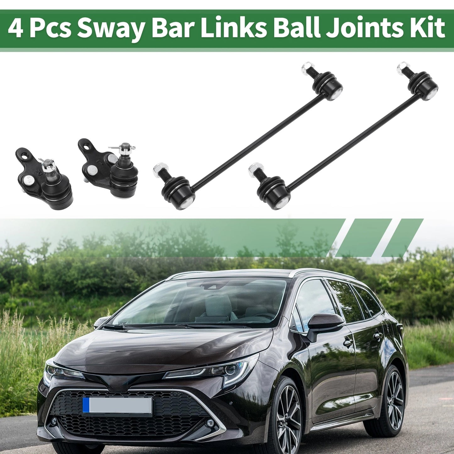 4pcs Front Suspension Sway Bar Link Lower Ball Joint for Toyota Camry