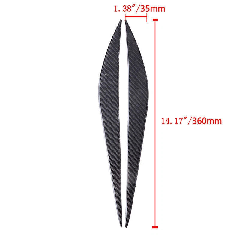 Carbon Black Headlight Eyebrows for BMW 3-Series F30 (2012-2019)