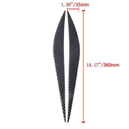 Carbon Black Headlight Eyebrows for BMW 3-Series F30 (2012-2019)