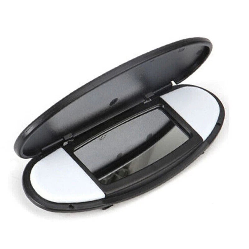 Black Sun Visor Vanity Mirror Cover for BMW MINI Cooper R55 R56 R60 (2007-2015) 2x