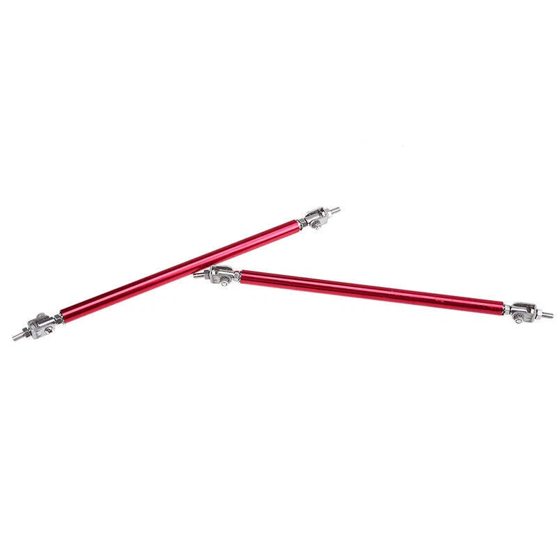 Red Adjustable Bumper Lip Splitter Strut Rod Tie Support Bar for Dodge Charger