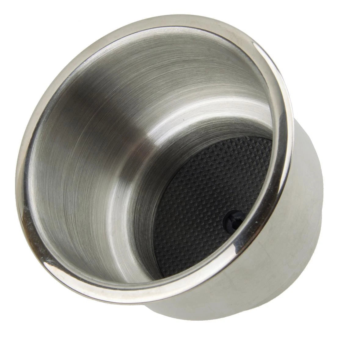 Stainless Steel Recessed Cup Drink Holder w/Drain for Marine Boat RV (N/A)