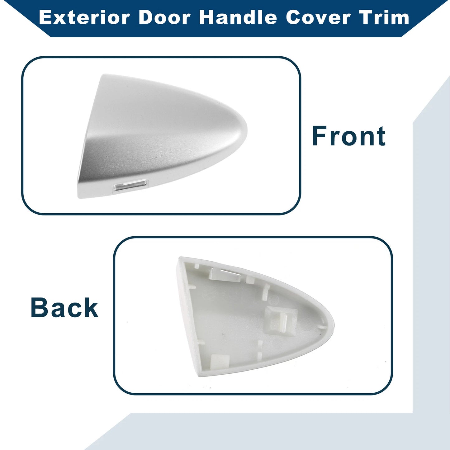 Exterior Door Handle Cover Trim for Lexus IS250 (2006-2013) Silver ABS