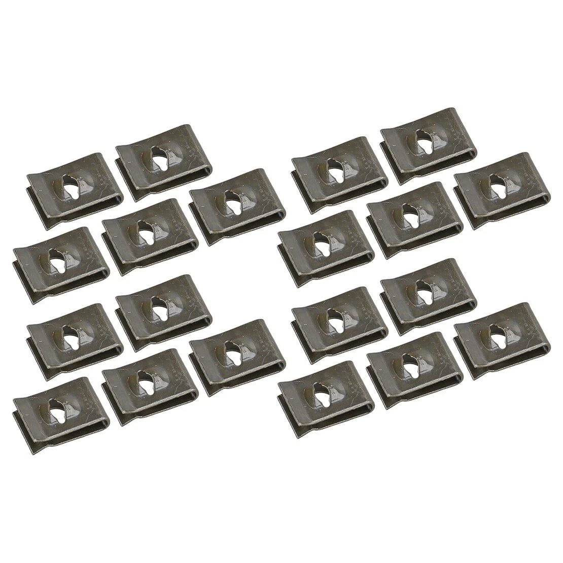 50PC U-Type Groove Clips Fastener Retainers for Car Bumper Inner Fender