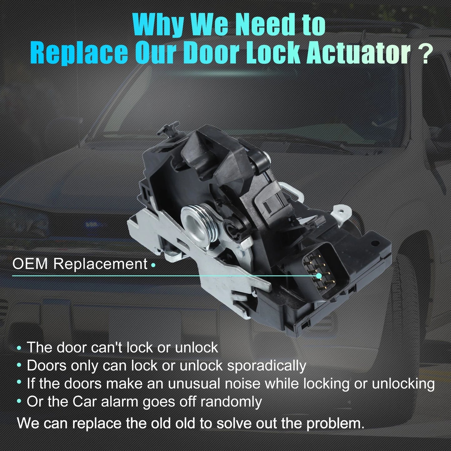 Front Left Power Door Lock Actuator Motor for Ford Focus (2002-2007)