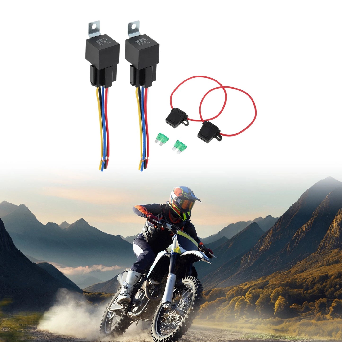 5 Pins Relay 48V 40A for Motorcycle/Car/Truck Sockets Fuses