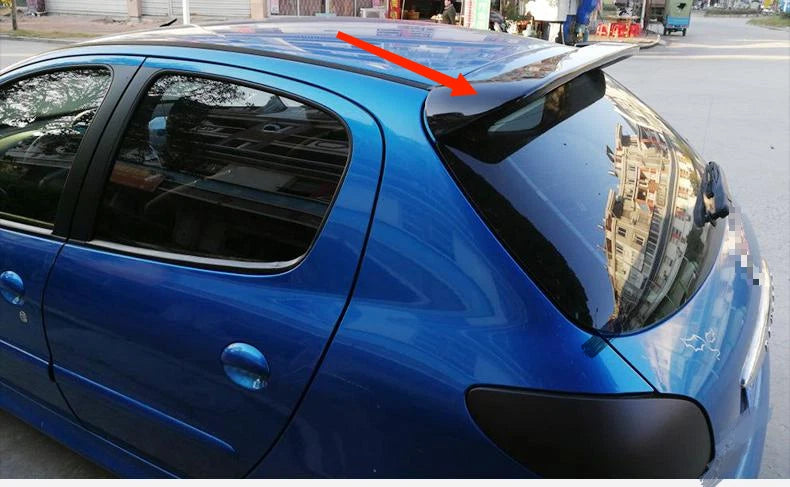 ABS Spoiler Wing Trunk for Peugeot 206 Hatchback 2003-2009 Unpainted