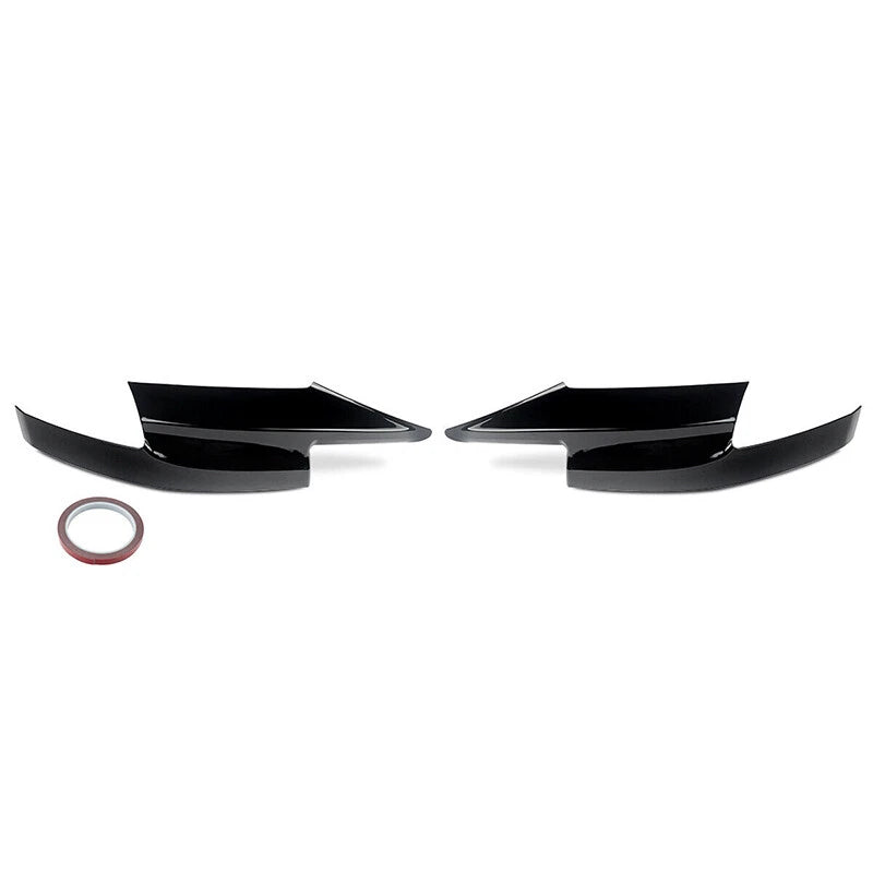 Front Bumper Corner Splitter Lip Glossy Black for BMW F10 M5 (2011-2017)