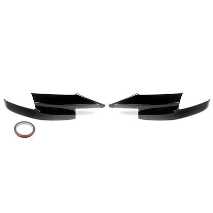 Front Bumper Corner Splitter Lip Glossy Black for BMW F10 M5 (2011-2017)