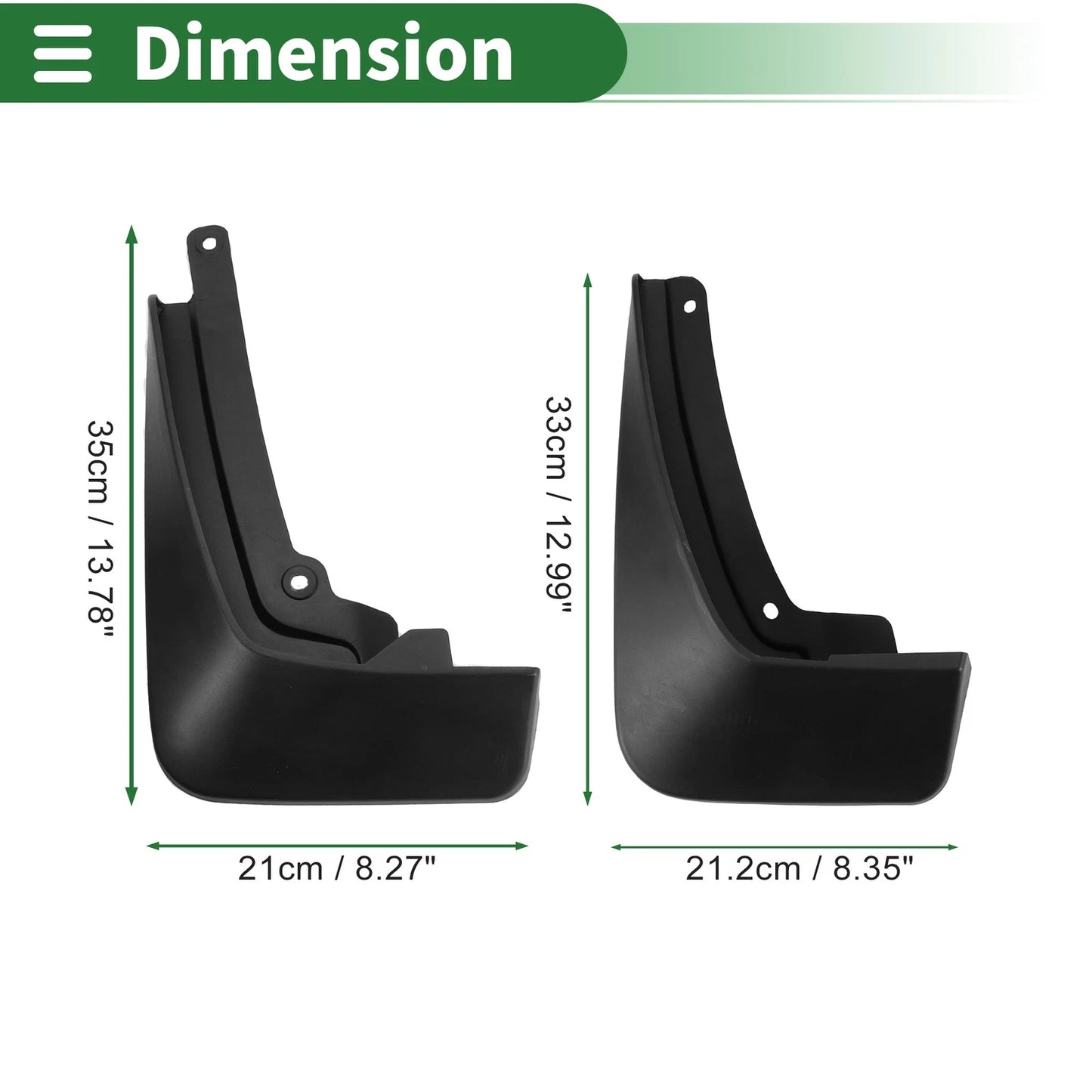 Mud Flaps Splash Guards for Buick Envision Plus (2021–2023)