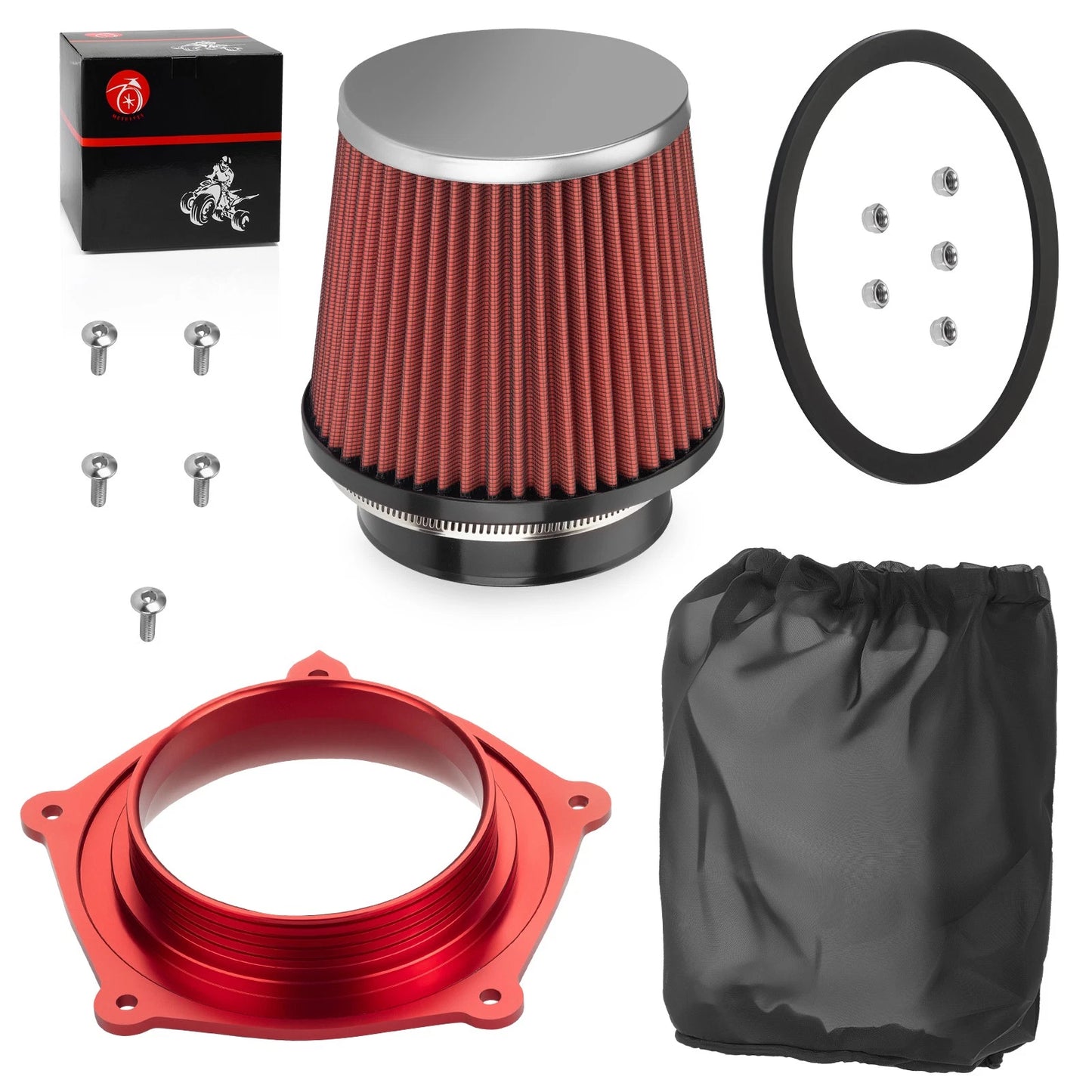 Air Filter w/Guide Holder for YFZ450/YFZ450R/YFZ450RSE/YFZ450X (2004–2024)