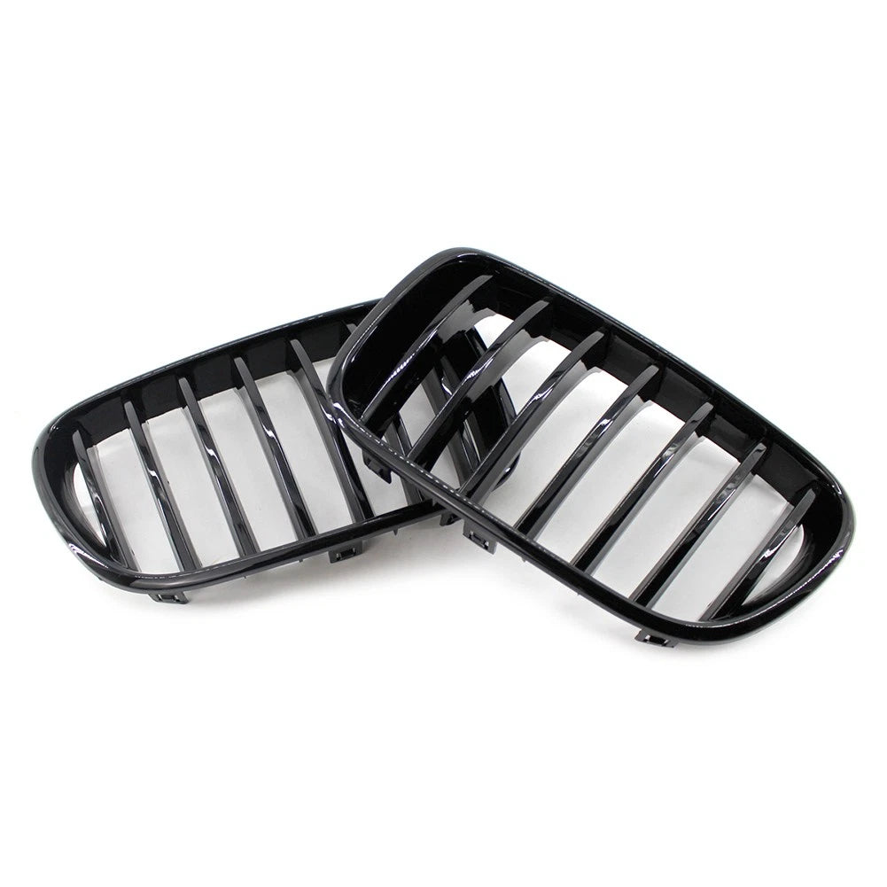 Front Radiator Kidney Grille Gloss Black for BMW X3 (2011-2013)