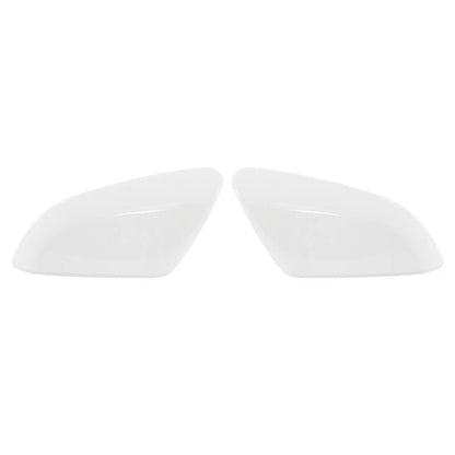 Left & Right Rearview Mirror Cap Covers White for Honda Civic (2016-2020)