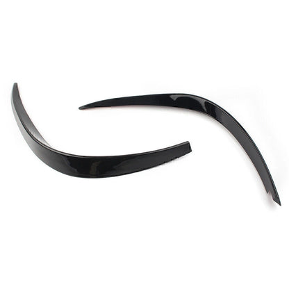 Black Front Bumper Splitter Spoiler Canard for Mercedes A-Class A260 (2019-2023)