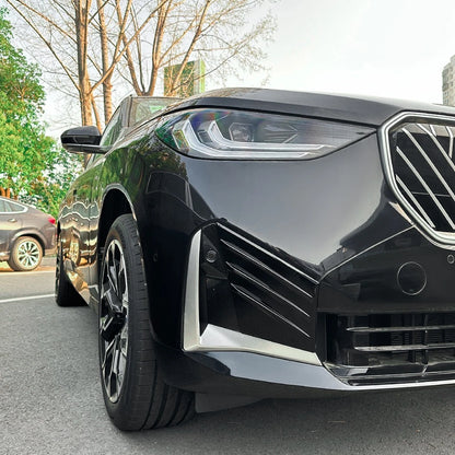 Gloss Black Bumper Side Vent Louver Covers for BMW X3 G45 M-Sport (2025–2025)