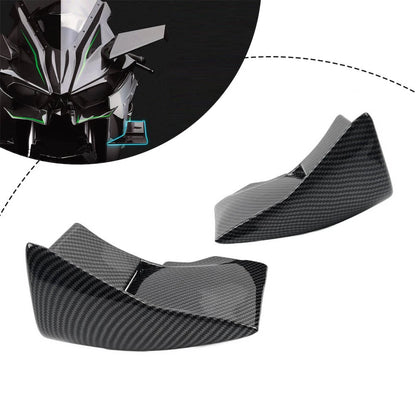 Carbon Fiber Winglets Air Deflectors for Kawasaki Ninja H2 R (2015-2023)