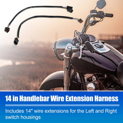 14 Inch / Handlebar CANBus Wire Extension Harness for Harley Softail Dyna