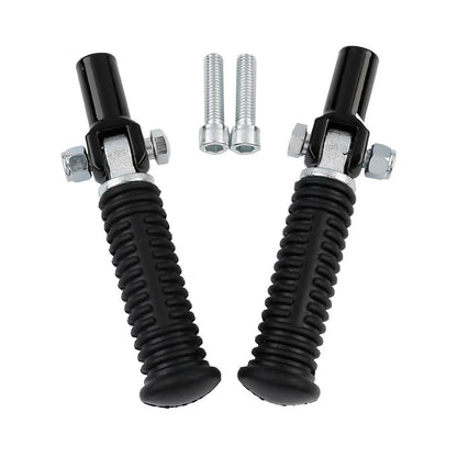 Black Passenger Footpeg Clevis Support Mount for Harley Softail (2000-2006)
