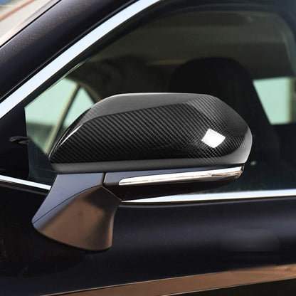 Real Carbon Fiber Add-on Side Mirror Cover Trim for Toyota Camry 2018-2020