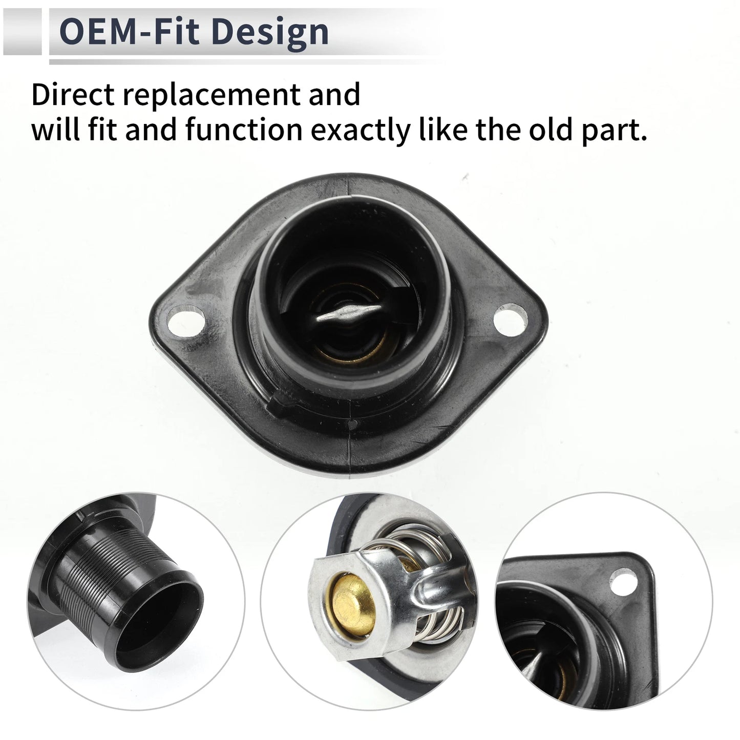 Engine Coolant Thermostat Housing for PEUGEOT 206 1.1 1.4 1.6 (1998-2012)