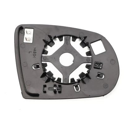 Left Side White Heated Mirror Glass for JEEP GRAND CHEROKEE, COMPASS