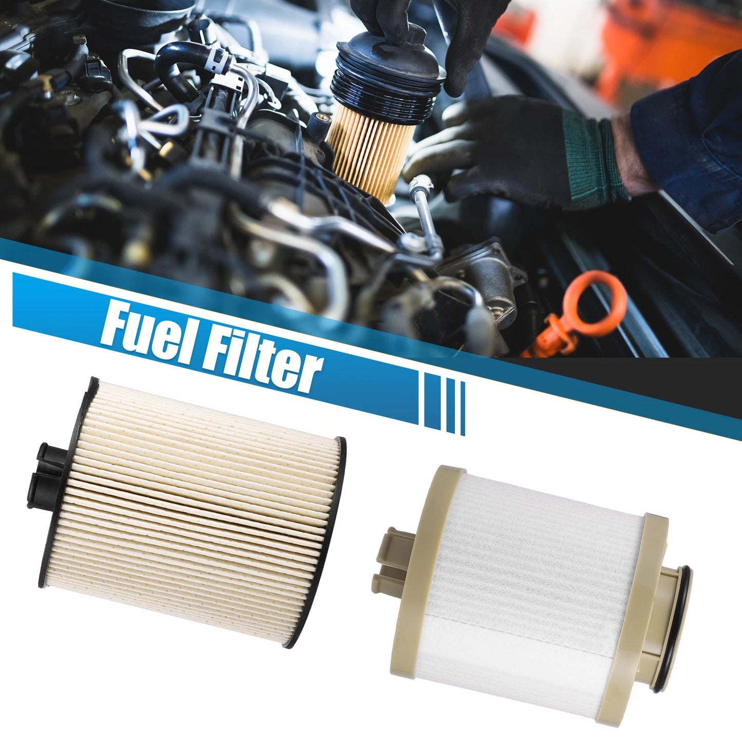 Fuel Filter Element Diesel Kit for Ford F250 F350 Super Duty (2008-2010)
