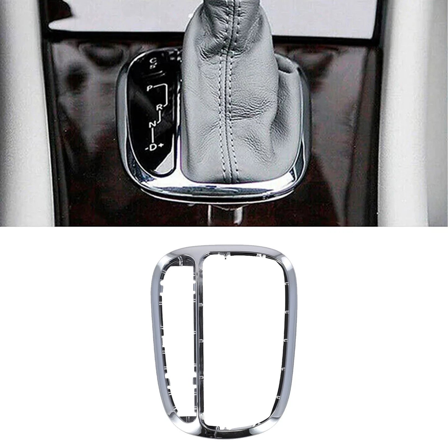 Chrome Gear Shift Panel Cover Trim for Benz C W203 C230 C320 (2000–2007)