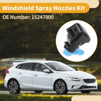 Windshield Washer Nozzle Kit with Fluid Hose for Chevrolet Malibu