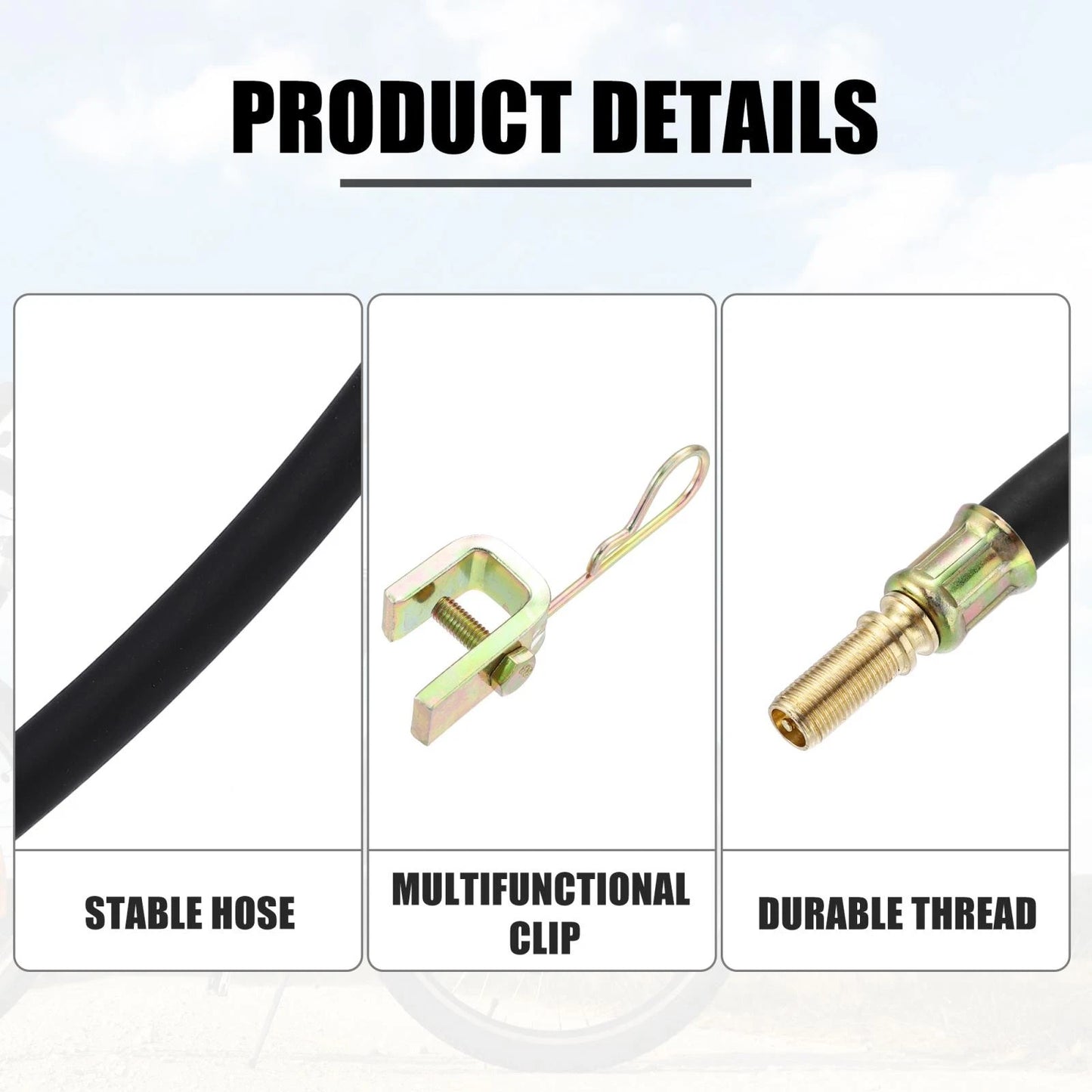8pcs Tire Valve Extension Stem Adaptor Tool for Car Truck Motorcycle Trailer RV