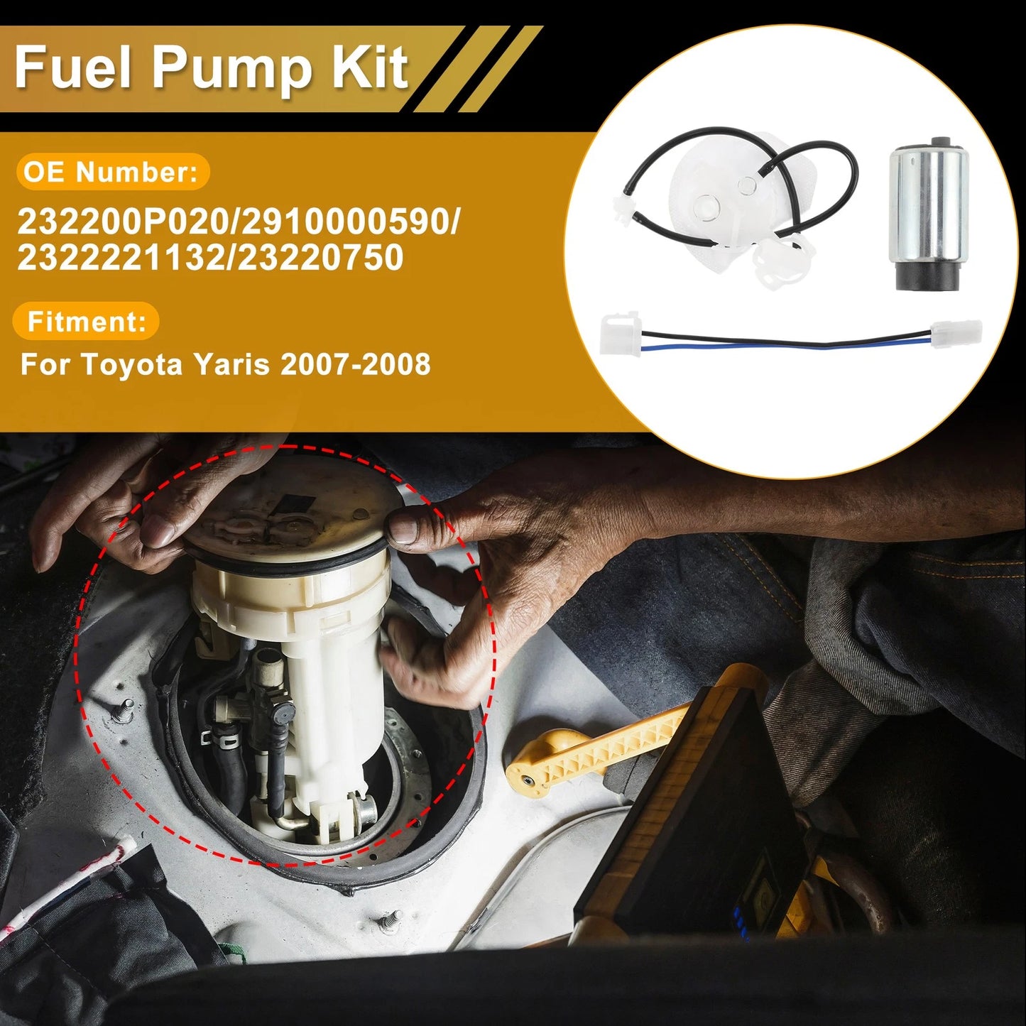 Fuel Pump for Toyota Yaris (2007–2008)
