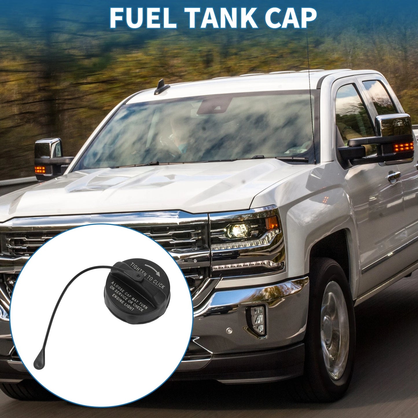 Gas Fuel Cap for Chrysler Town & Country Black