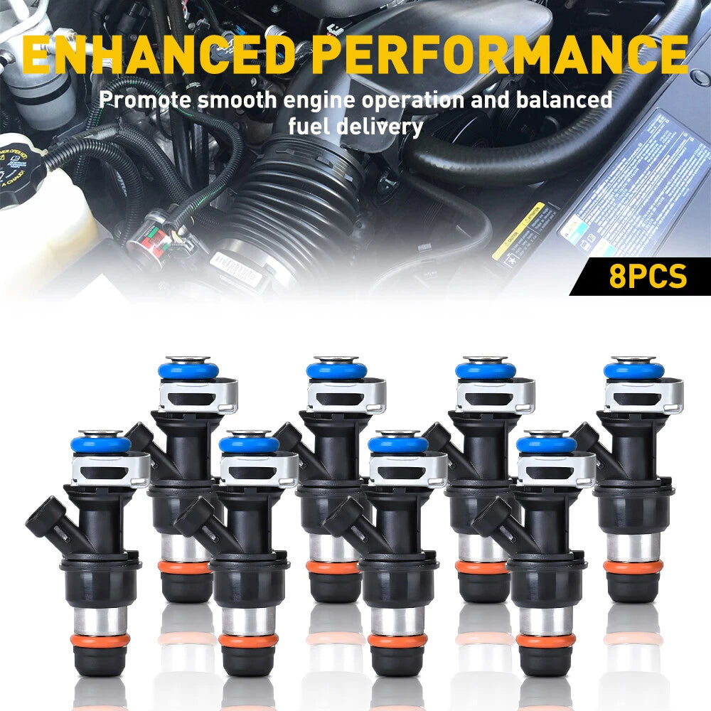 8 x Fuel Injectors for Chevy Silverado/GMC (1999–2007)