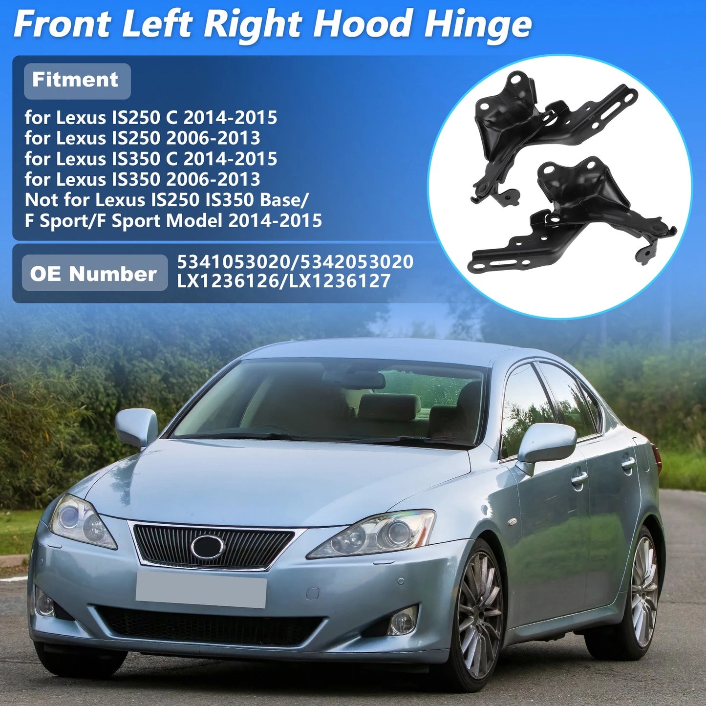Hood Hinge for Lexus IS250 IS350 (2006-2015)