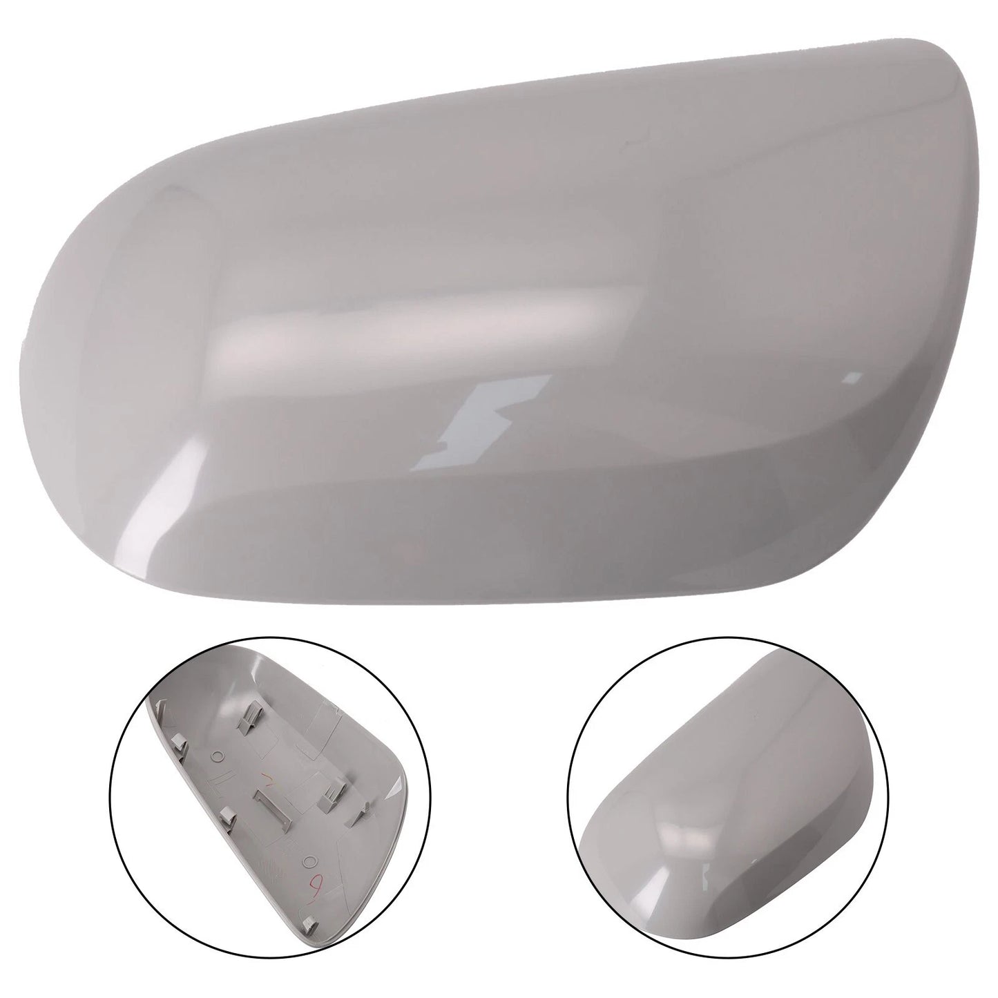 White Rear View Mirror Housing Cap for Toyota Corolla (2007–2013)