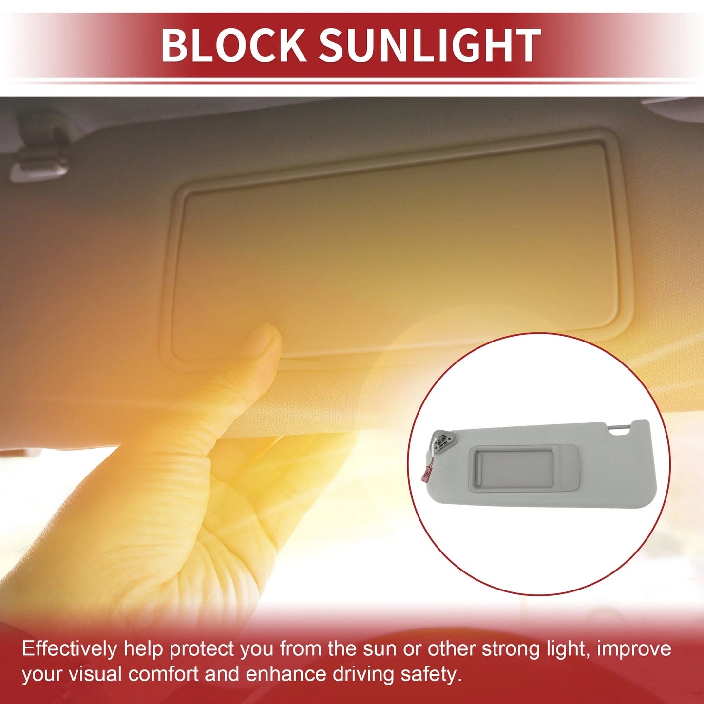 Left Car Sun Visor with Mirror for BMW 3 Series E90 E91 (2005-2013)