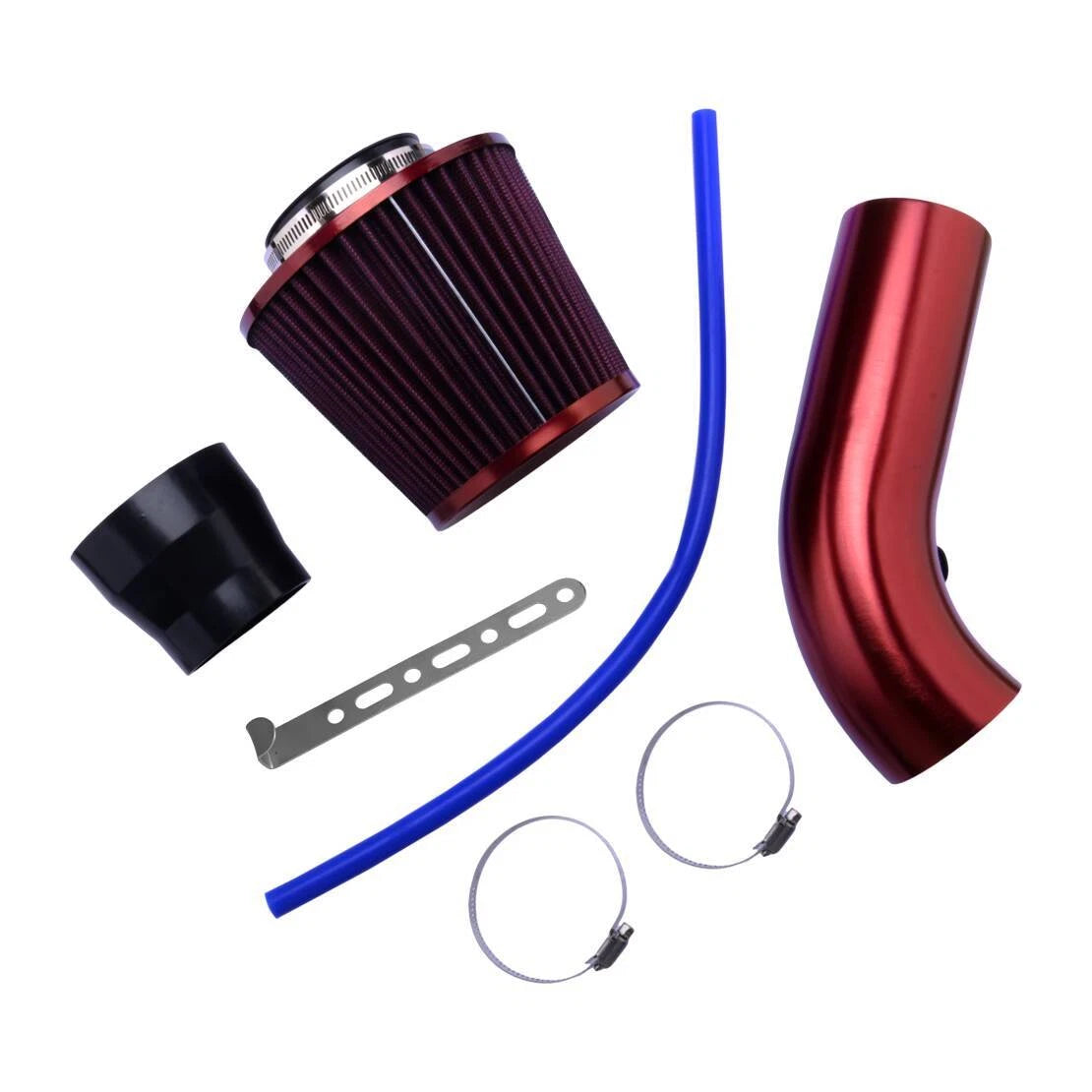 3" Universal Cold Air Filter Aluminum Induction Intake Pipe Hose for Car
