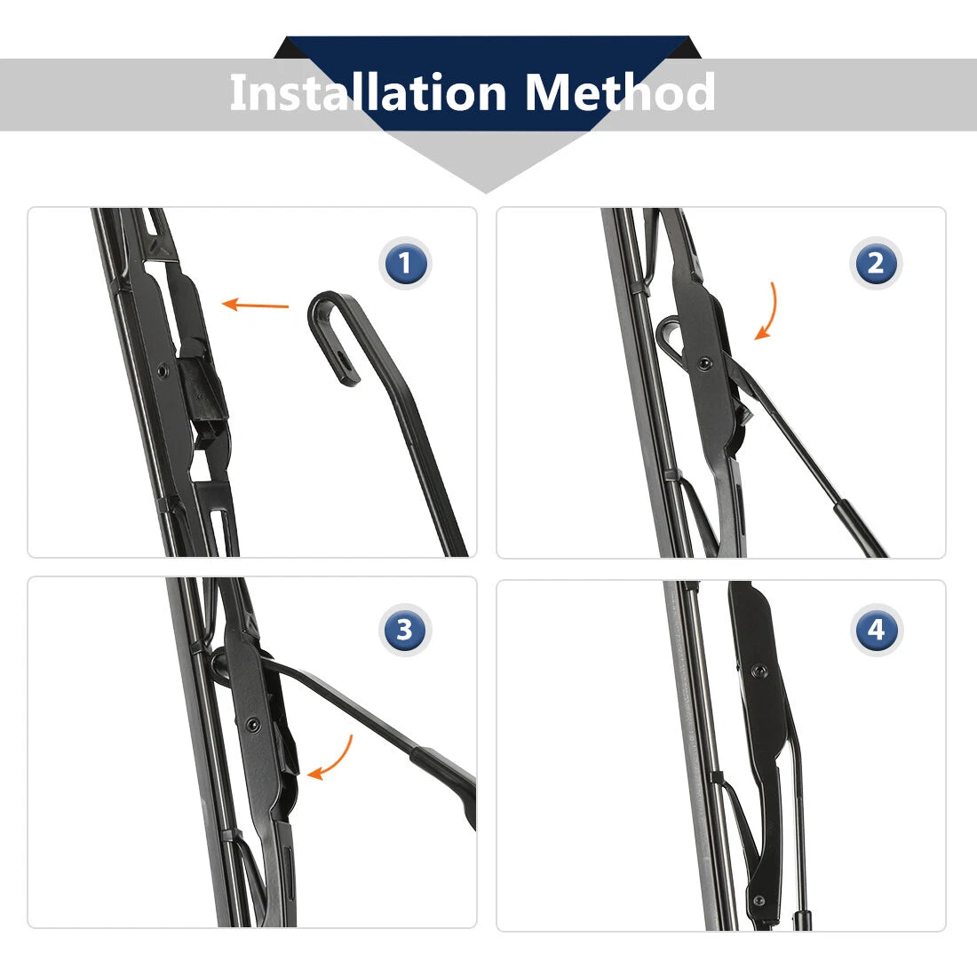 Rear Windshield Wiper Blade Arm Kit for Jeep Compass (2007-2014)