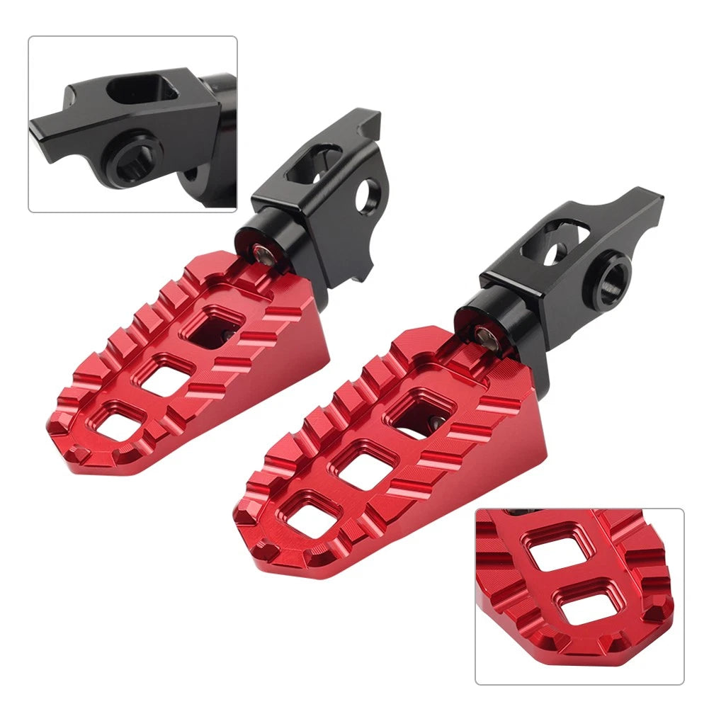 Red Front Foot Pegs for Honda CRF1000L Africa Twin (2016-2023)