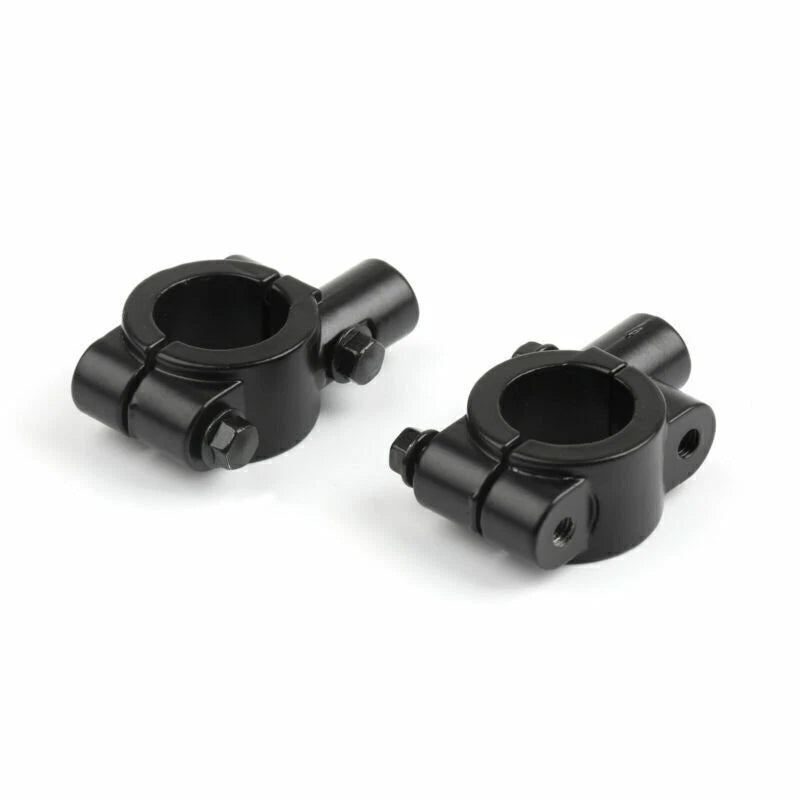 2 x 22mm Mirror Clamp for Motorcycle Handlebar M10