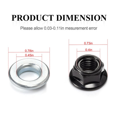 Wheel Lug Nuts & Washers for Yamaha YFZ350/YFZ450/YFM350/YFM660R