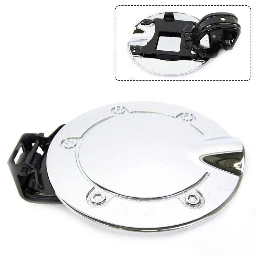 Chrome Gas Fuel Filler Door Cap for Jeep Grand Cherokee, Dodge Durango, Nitro