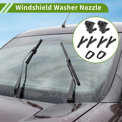 Windshield Washer Nozzle With Hose Connector for Pontiac 1 Set
